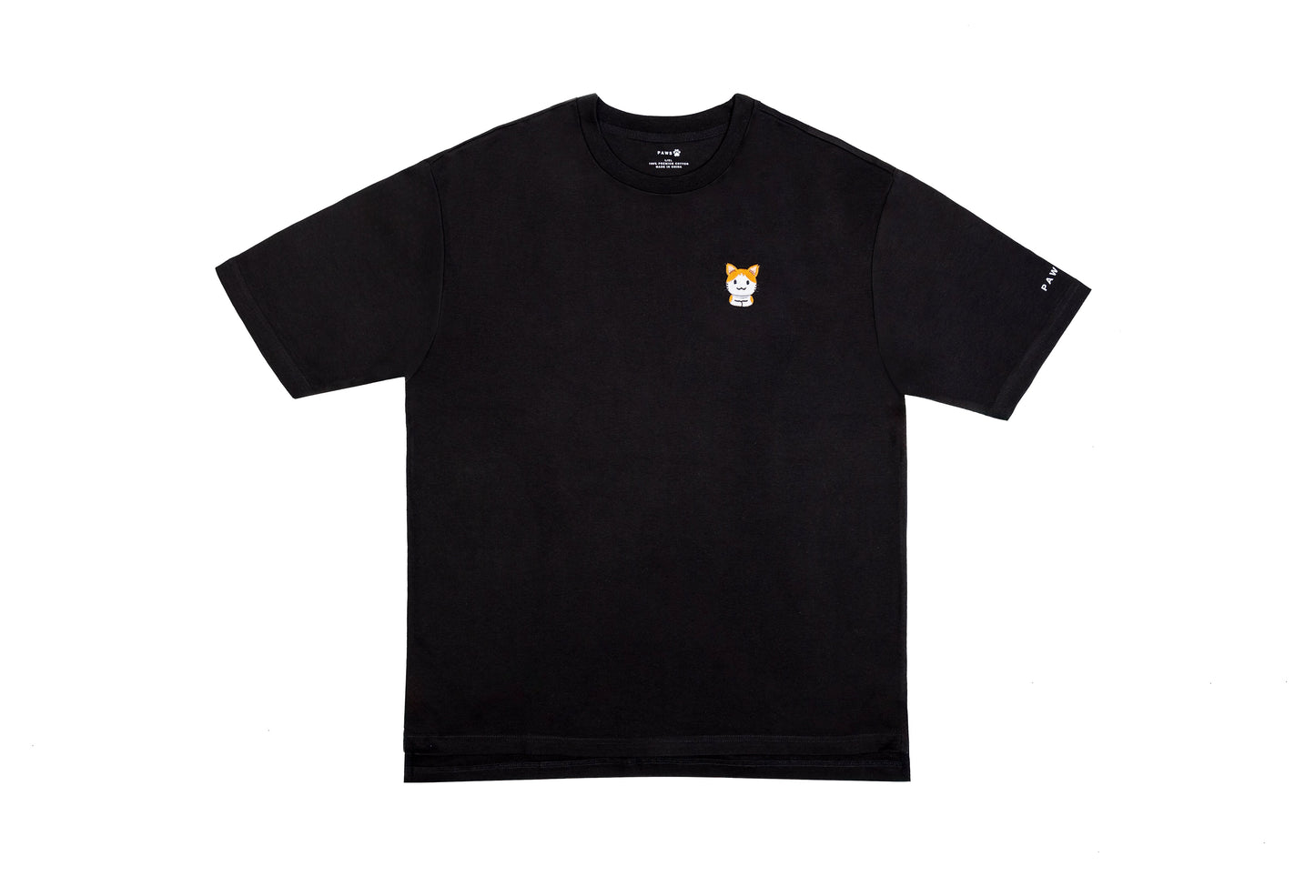 Kitten Oversized Black Shirt (Unisex)